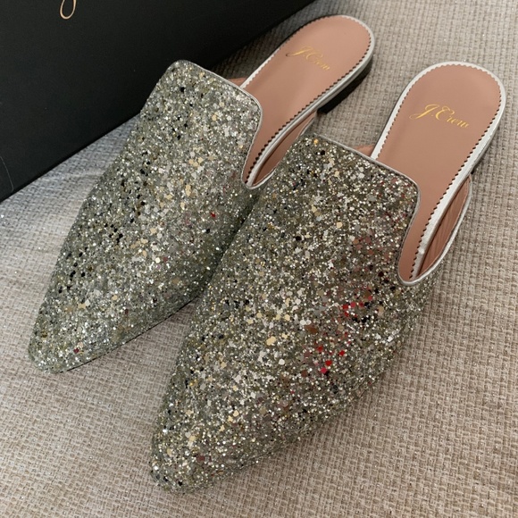glitter mules